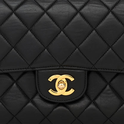 Chanel Lambskin Quilted Medium Double Sided Flap Black 9 of 13