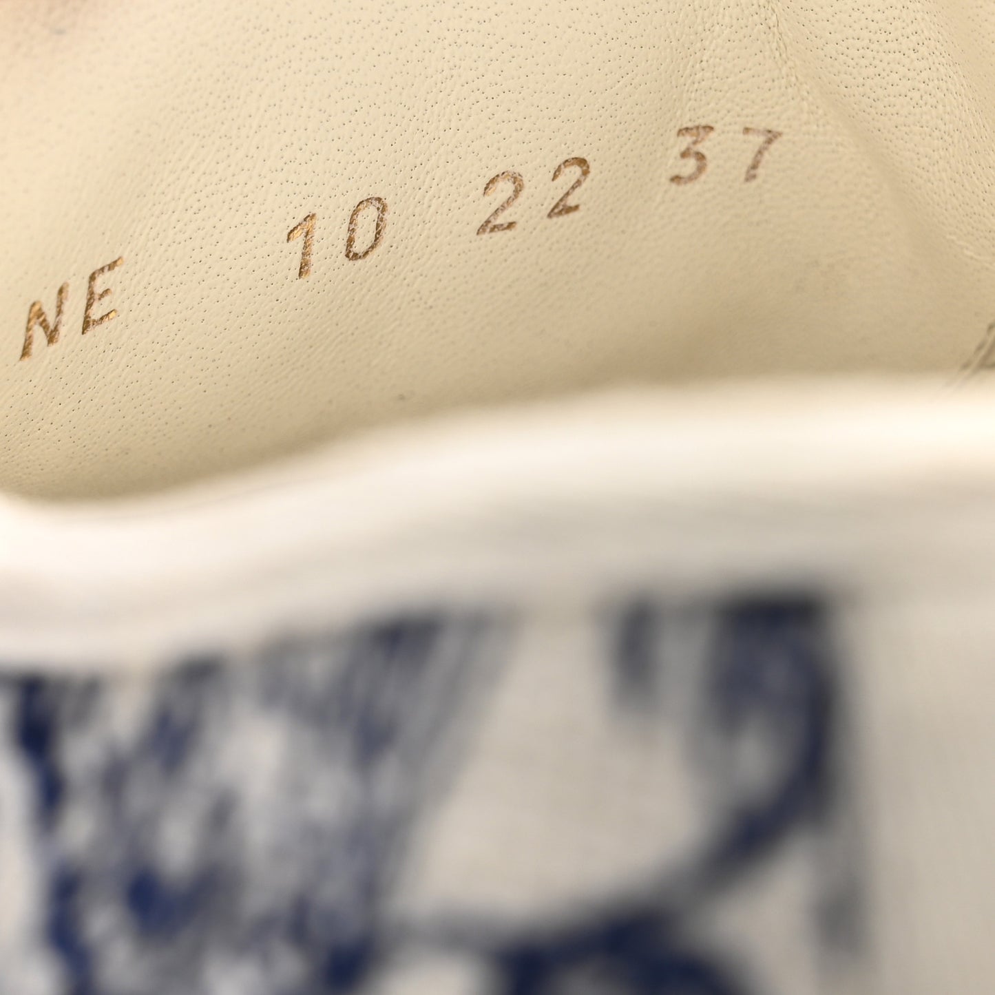 Canvas Toile De Jouy Embroidered Womens Walk Dior Low Top Sneakers 37 White Navy