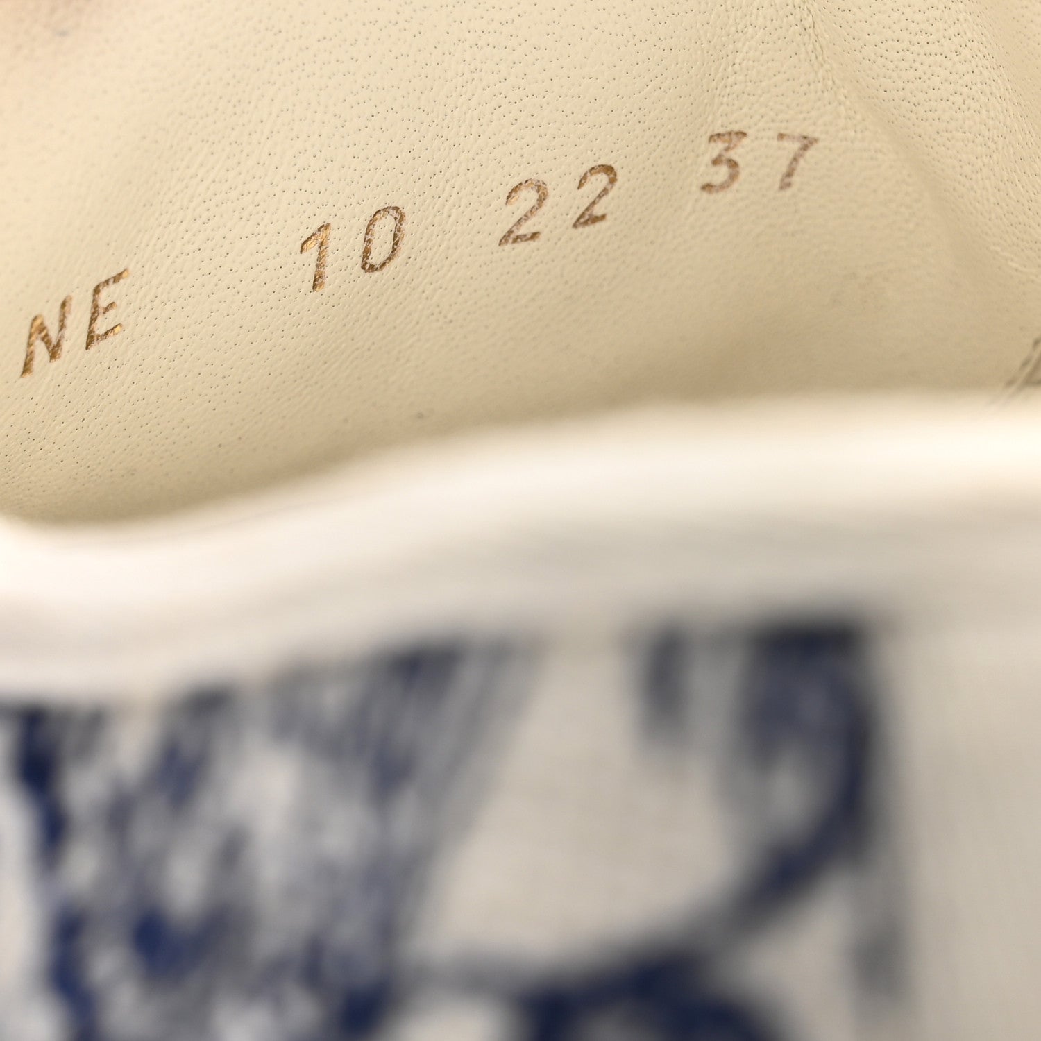 Christian Dior Canvas Toile De Jouy Embroidered Womens Walk Dior Low Top Sneakers 37 White Navy 8 of 9