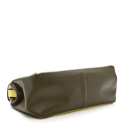 Valentino Garavani Calfskin Colorblock Mime Single Handle Bag Cream Burgundy Multicolor 4 of 11