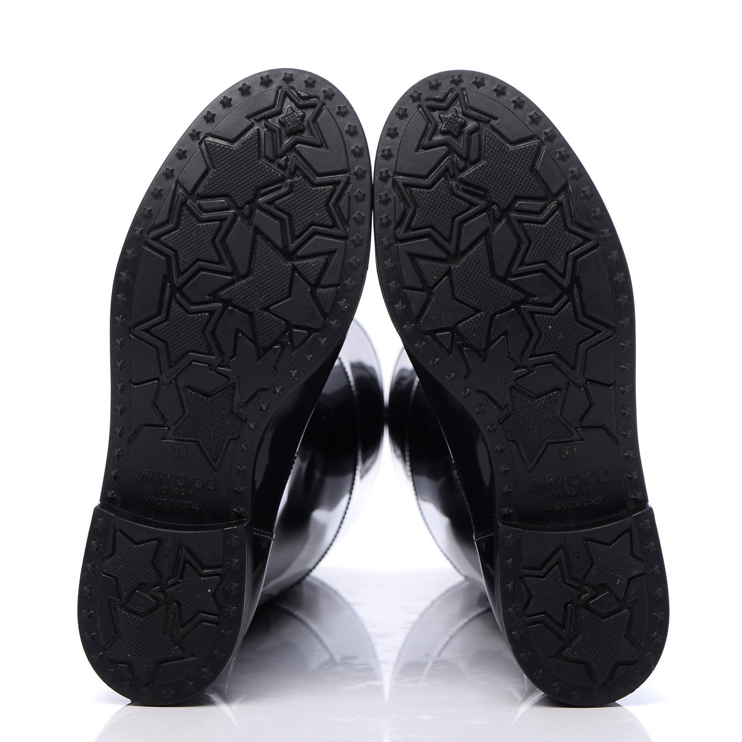 Jimmy Choo TPU Edith Rain Boots 38 Black 7 of 8