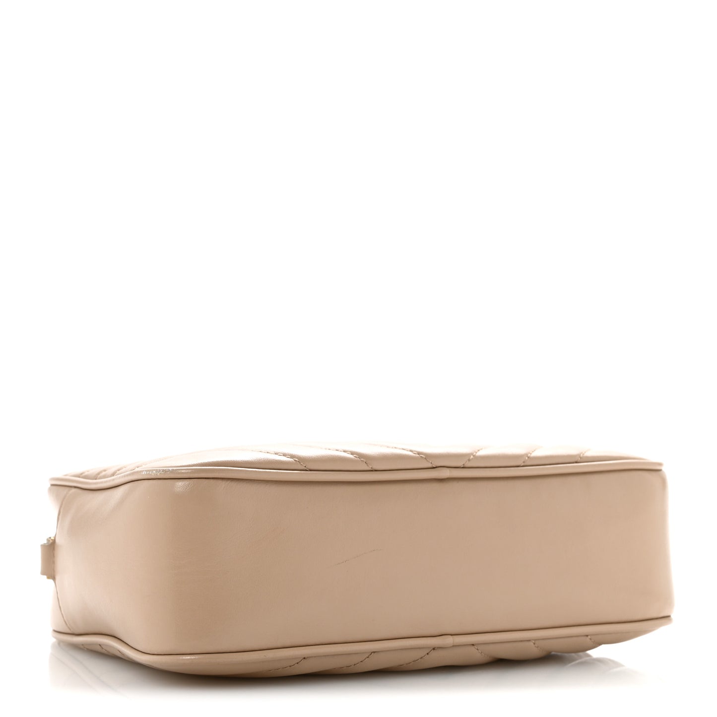 Calfskin Matelasse Monogram Lou Camera Bag Dark Beige