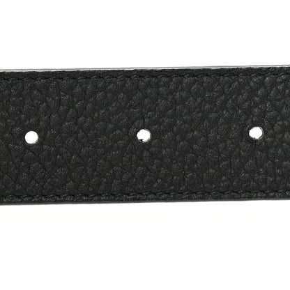 Louis Vuitton Taurillon Calfskin 30mm LV Initiales Reversible Belt 75 30 Black 3 of 6