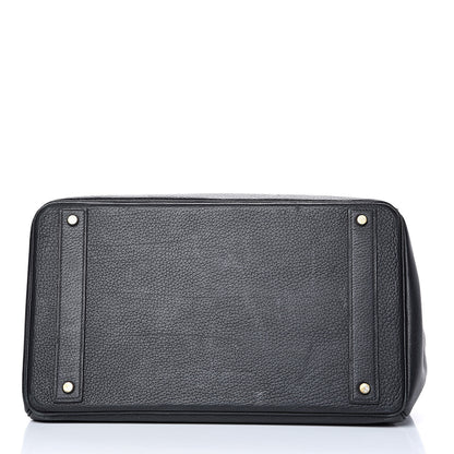 Hermes Taurillon Clemence HAC Birkin 40 Black 6 of 33