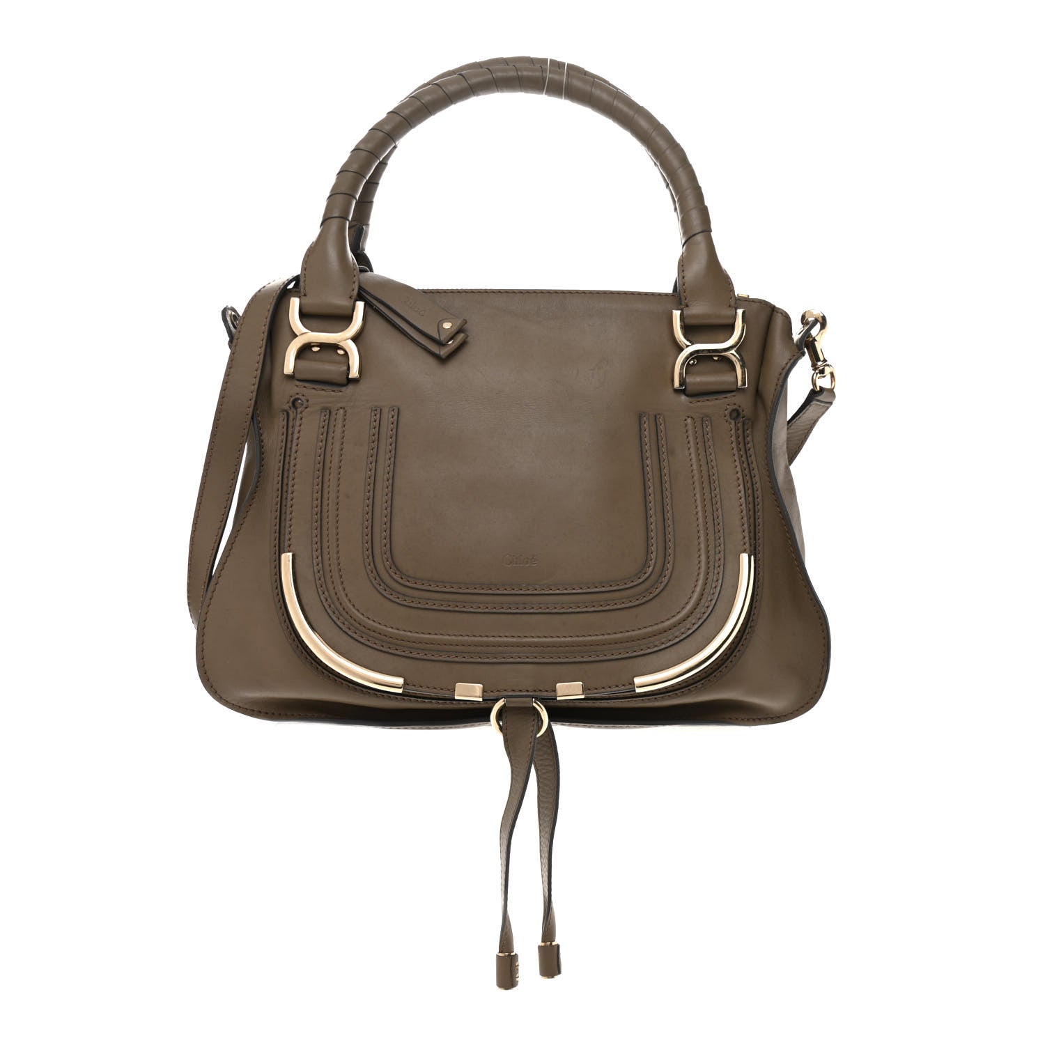 Chloe Calfskin Medium Marcie Satchel Anchor Grey 1 of 20
