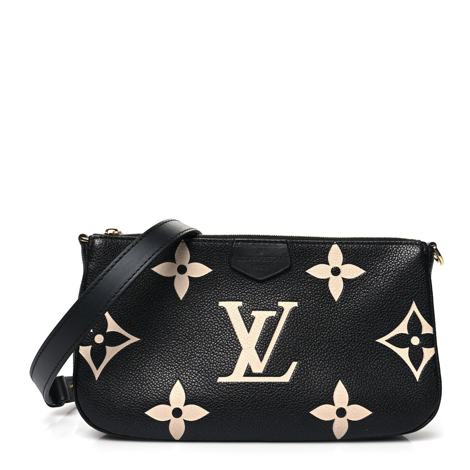 Louis Vuitton Empreinte Monogram Giant Multi Pochette Accessories Large Pochette Black Beige 1 of 9
