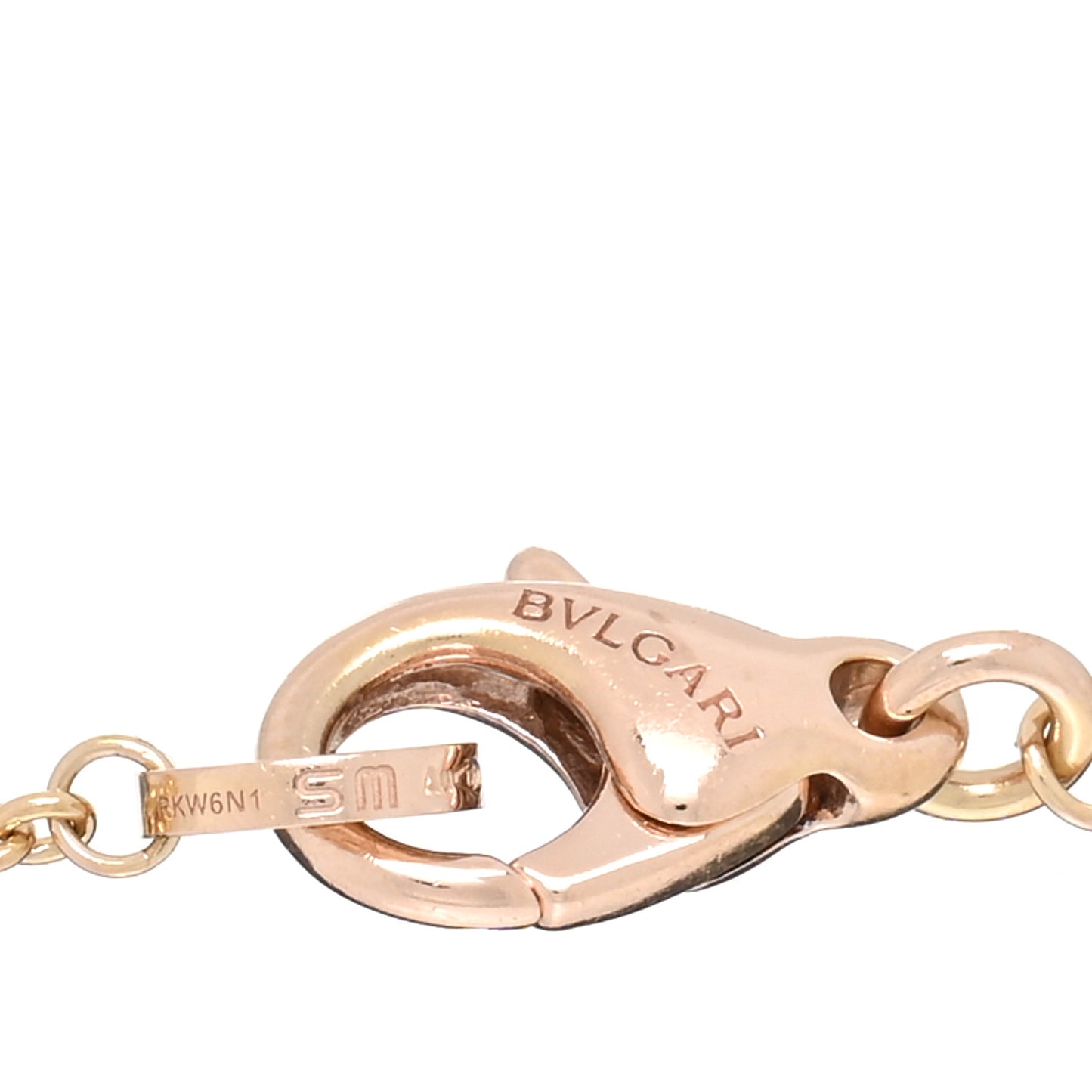 18K Rose Gold White Ceramic B.Zero1 Bracelet SM