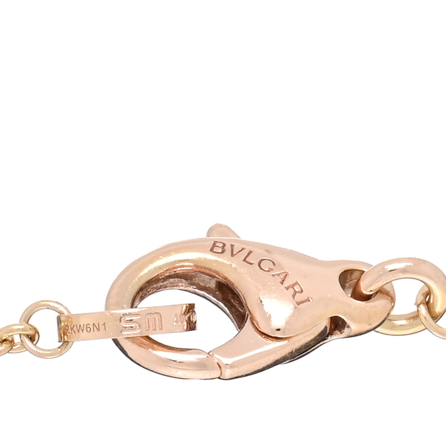 Bulgari 18K Rose Gold White Ceramic B.Zero1 Bracelet SM 2 of 3