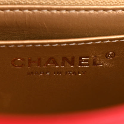 Chanel Lambskin Quilted Mini Pearl Crush Flap Red 6 of 11