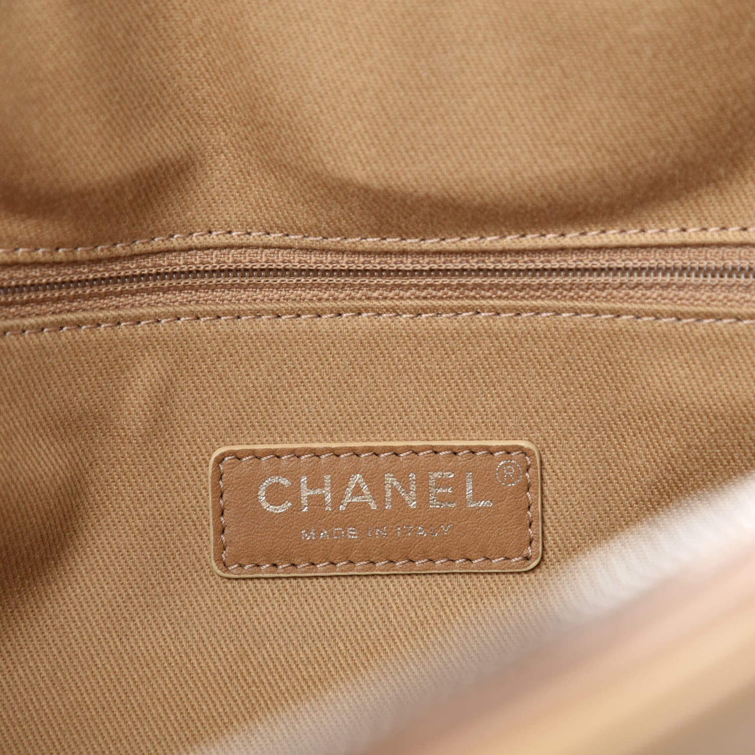 Chanel Aged Calfskin Quilted Small Express Bowling Bag Beige 8 of 11