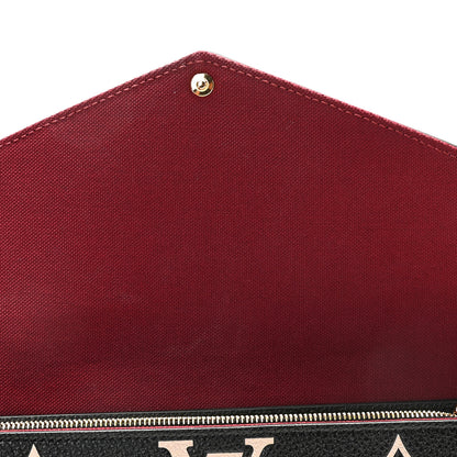 Louis Vuitton Empreinte Monogram Giant Felicie Pochette Black Beige 7 of 9