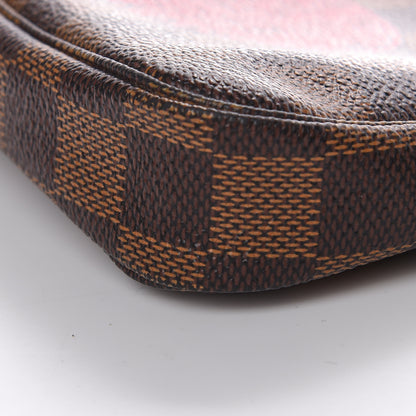 Louis Vuitton Damier Ebene Complice Trunks and Bags Mini Pochette Accessories Red 6 of 10