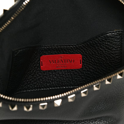 Valentino Garavani Grainy Calfskin Rockstud Belt Bag Black 6 of 9