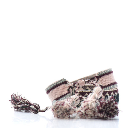 Christian Dior Woven Cotton J'Adior Friendship Bracelet Set Pink Multicolor 4 of 4