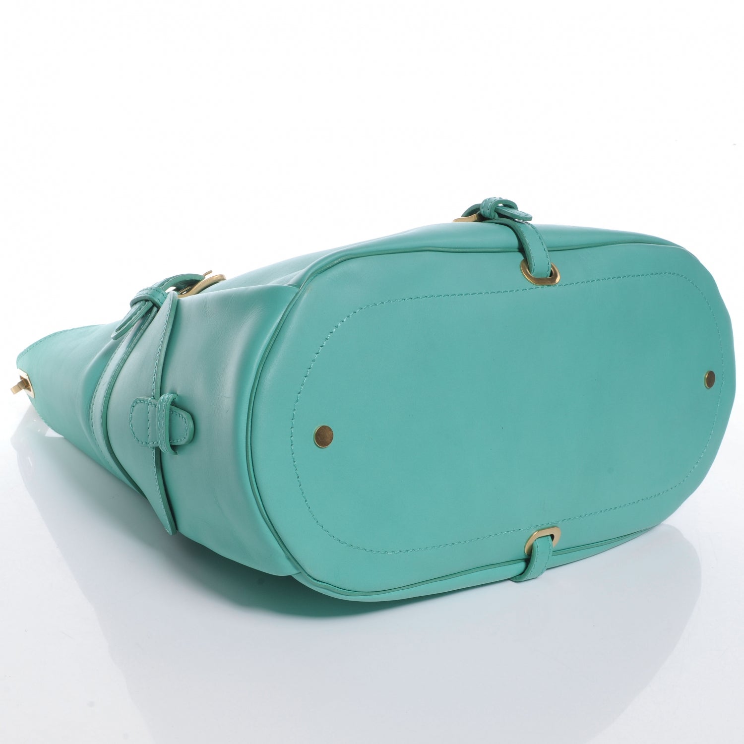 Jimmy Choo Leather Torquay Flap Bag Turquoise 4 of 10