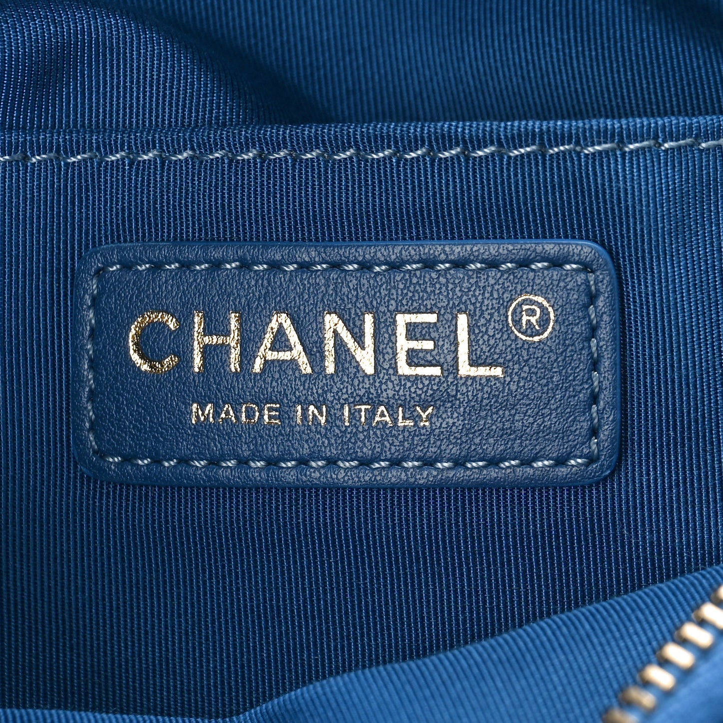 Crumpled Lambskin Quilted Waist Bag Fanny Pack Blue