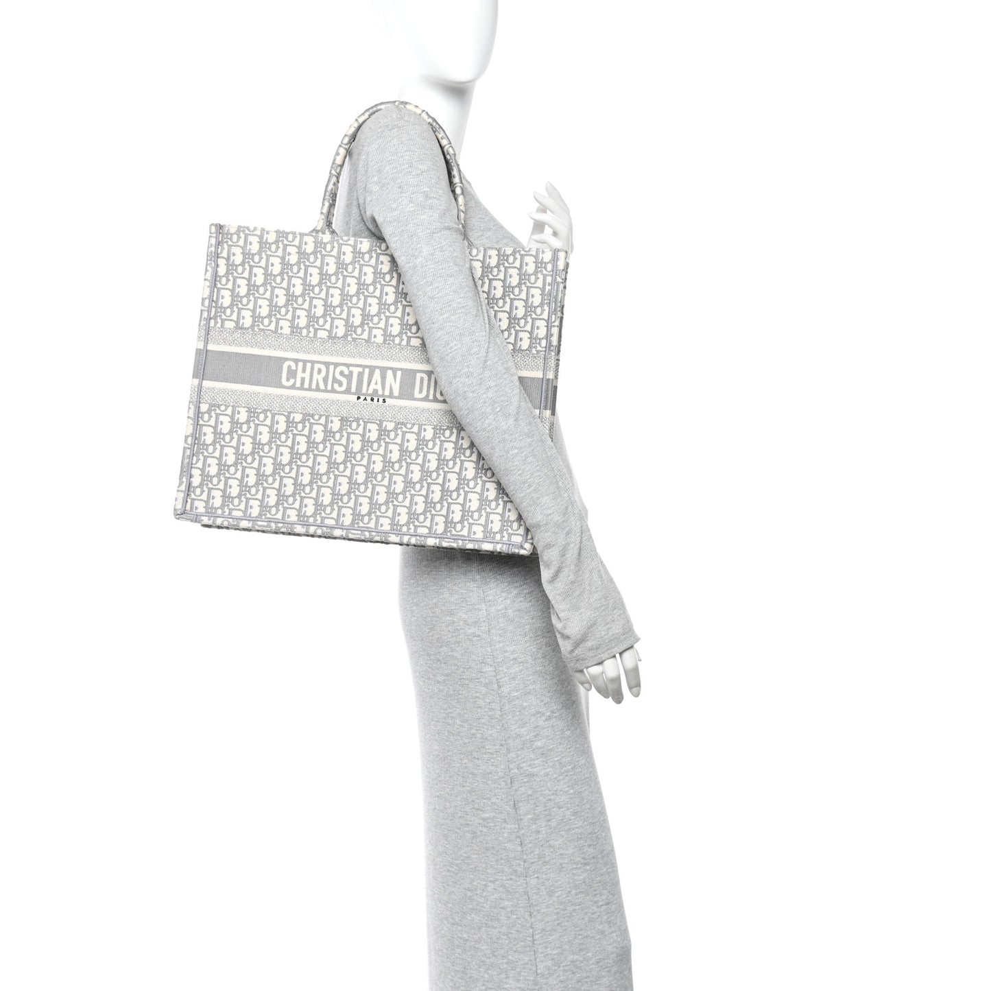 Oblique Large Book Tote Grey
