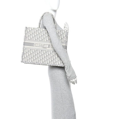 Christian Dior Oblique Large Book Tote Grey 2 of 9