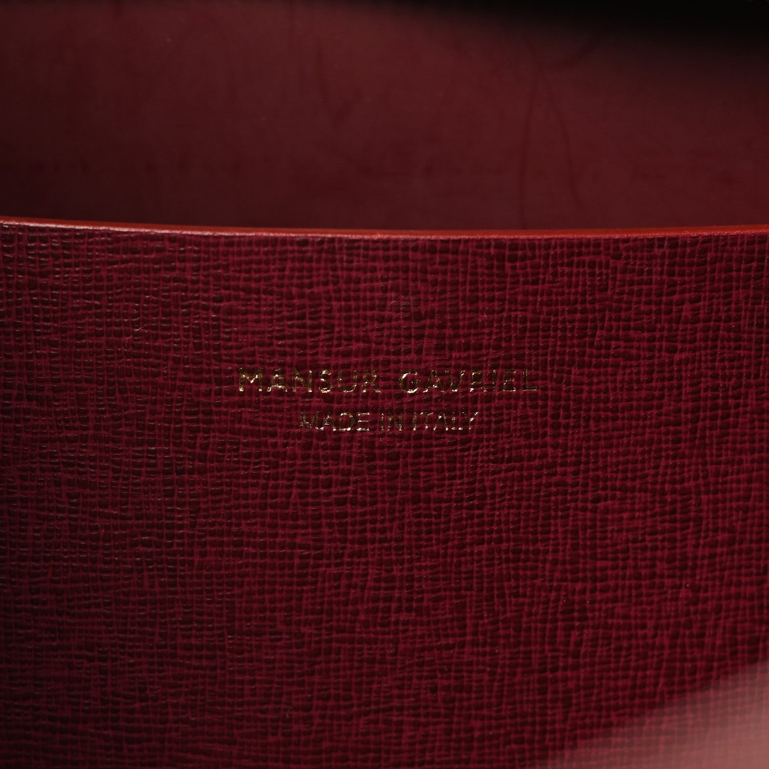 Mansur Gavriel Saffiano Small Shopping Tote Claret 6 of 10