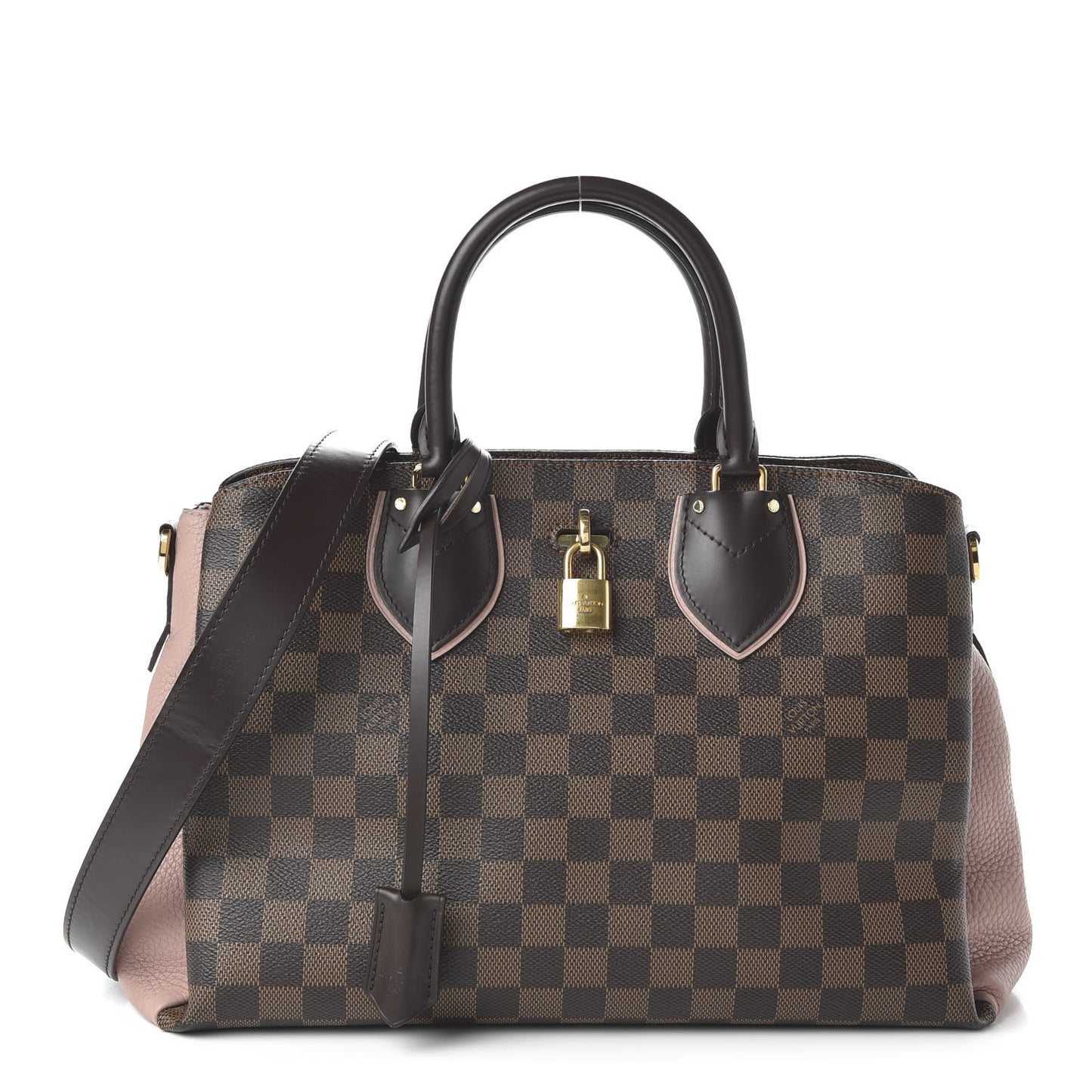 Cuir Taurillon Damier Ebene Normandy Magnolia