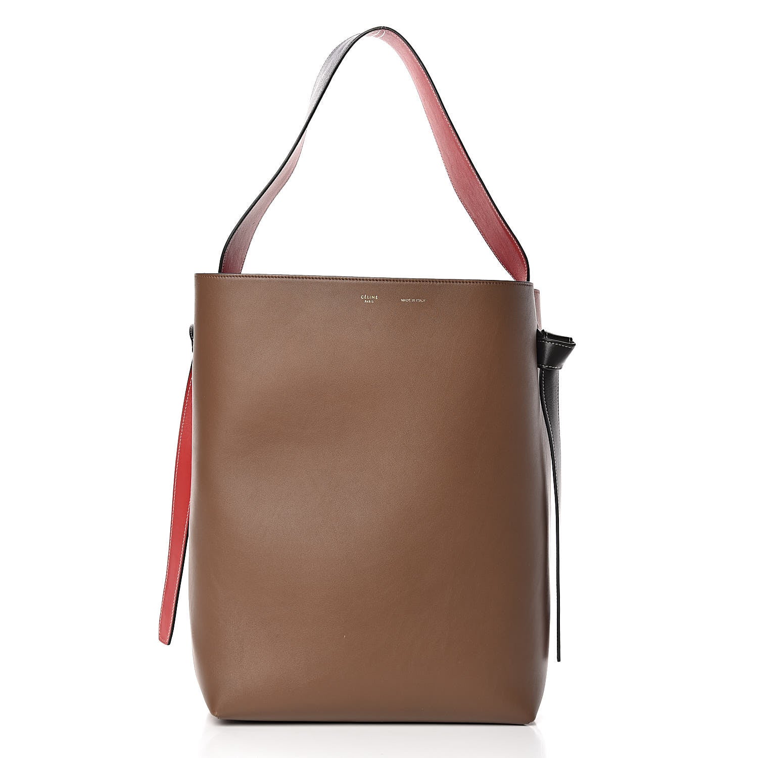 Celine Shiny Smooth Calfskin Small Twisted Cabas Camel Tan 3 of 12