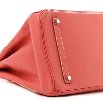 Hermes Swift Toile Ghillies Birkin 35 Rosy 9 of 16