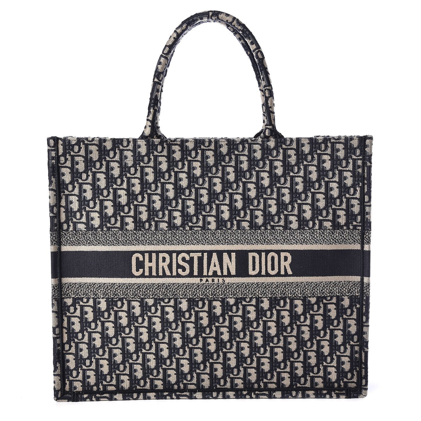 Oblique Book Tote Blue Multicolor