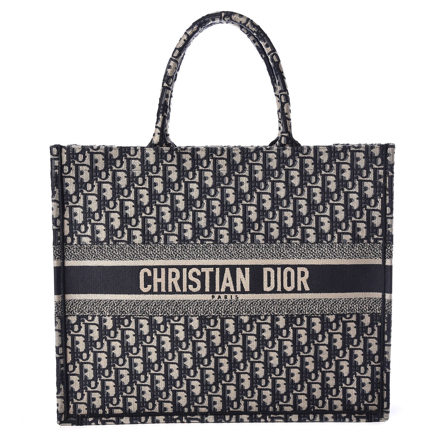 Christian Dior Oblique Book Tote Blue Multicolor 1 of 10