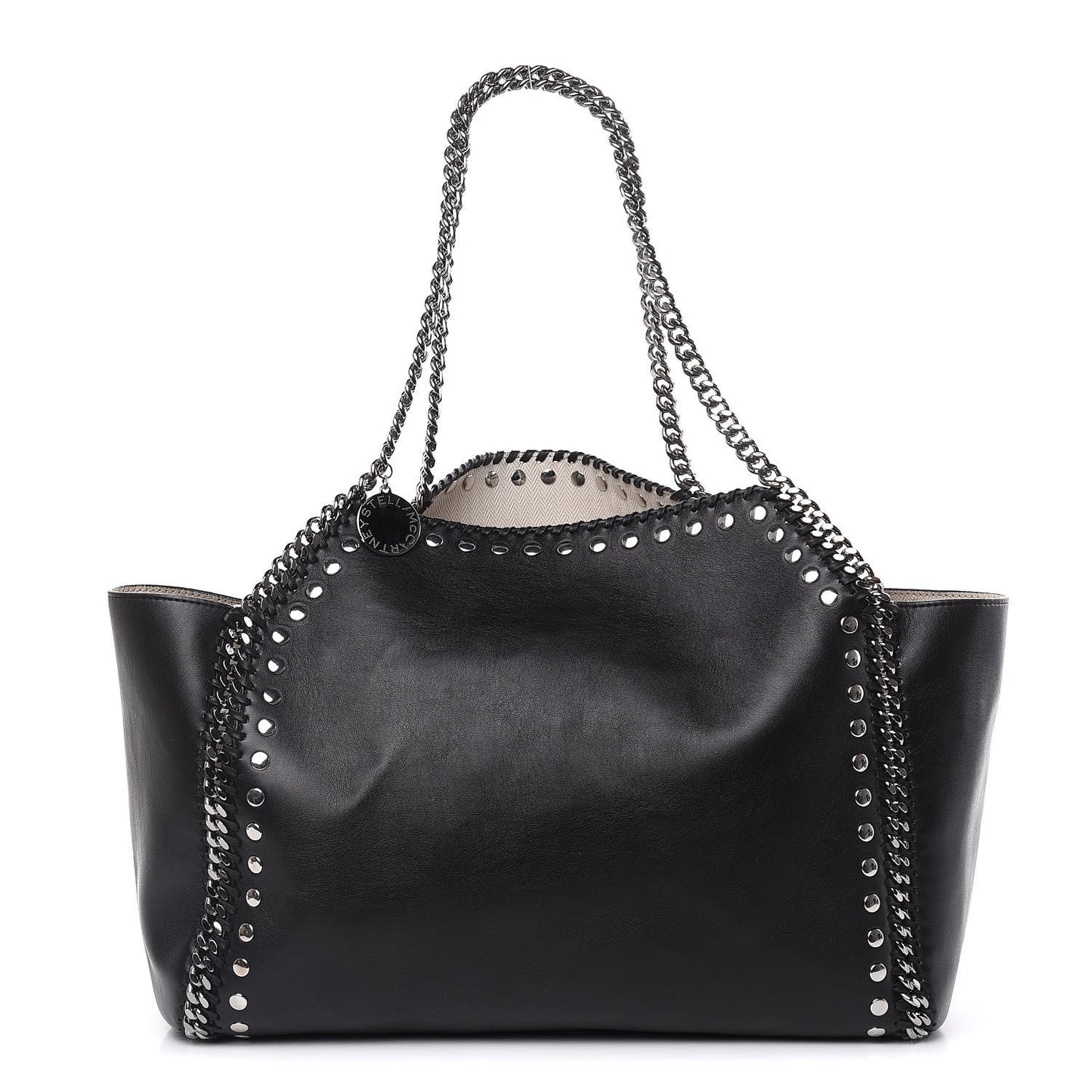 Alter Nappa Studded Dual Falabella Tote Black