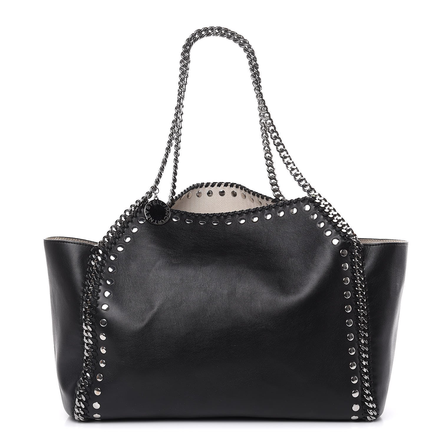 Stella McCartney Alter Nappa Studded Dual Falabella Tote Black 1 of 11