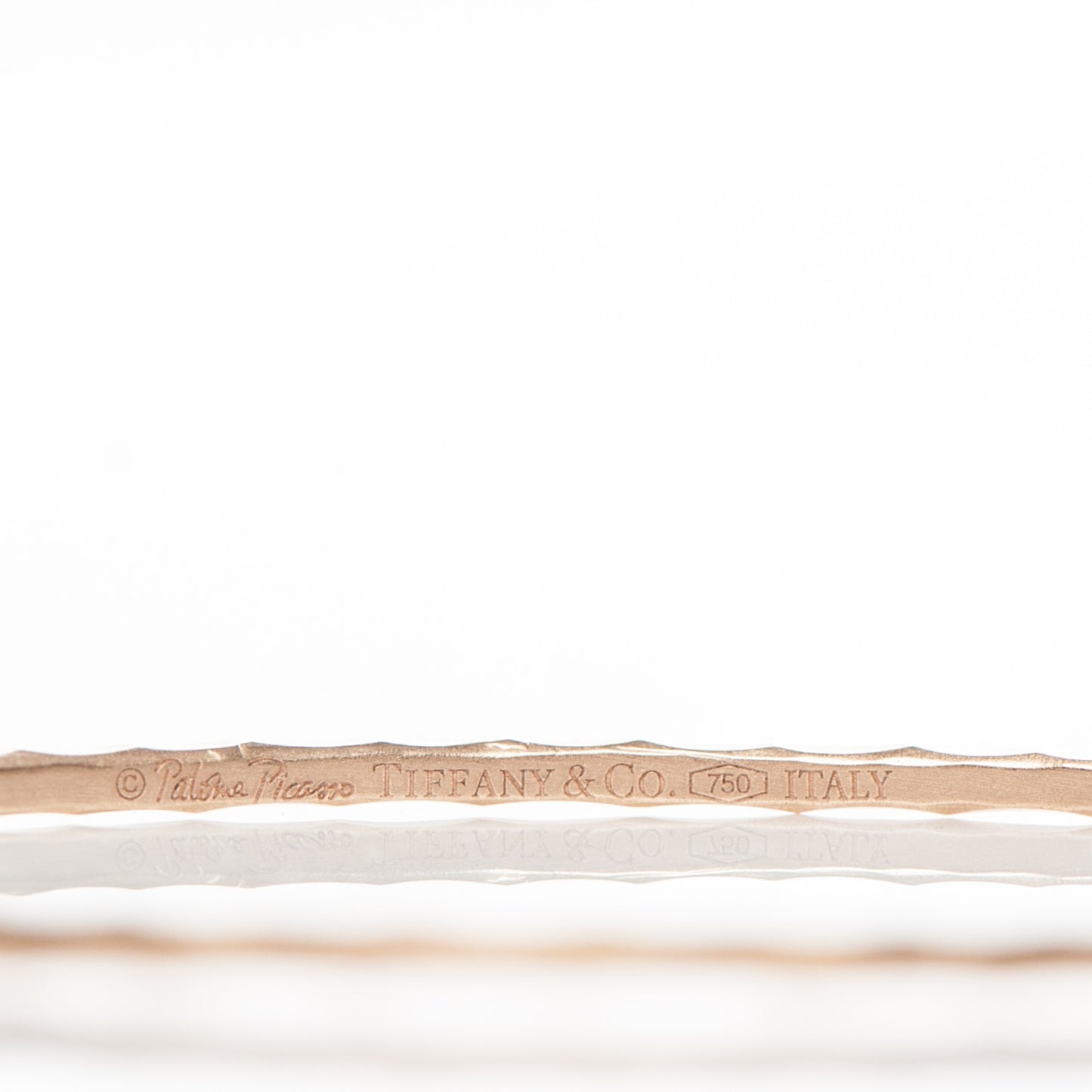 18k Rose Gold Paloma Picasso Hammered Bangle
