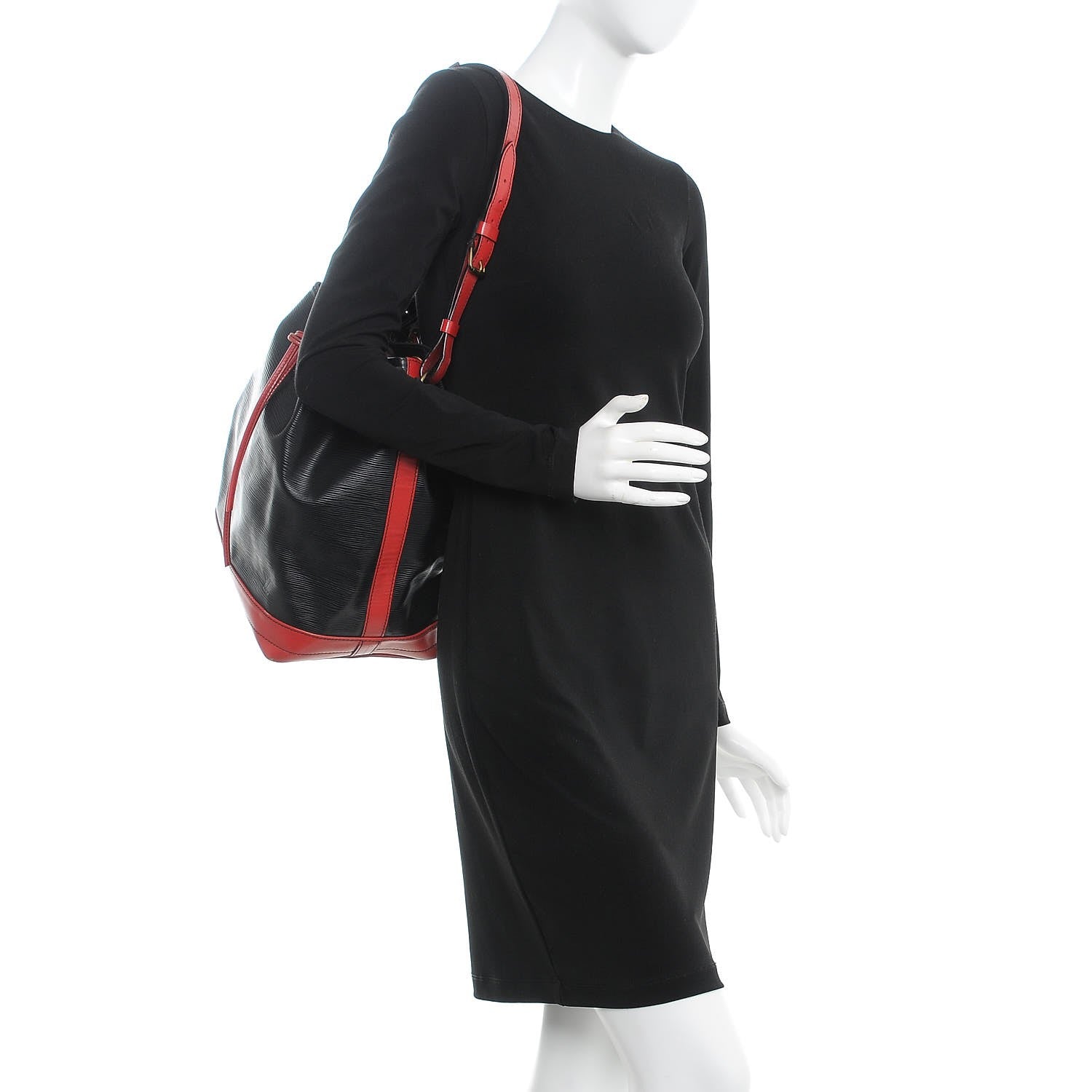 Louis Vuitton Epi Noe Black Red 2 of 11