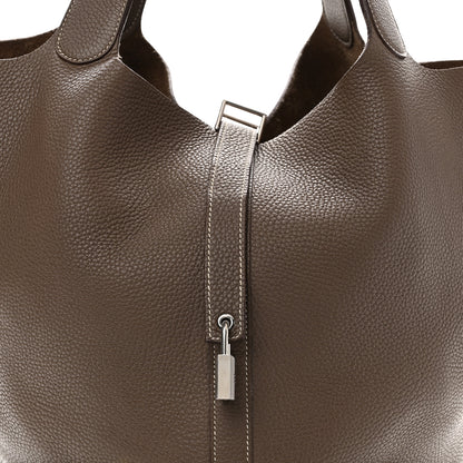 Hermes Taurillon Clemence Picotin Lock TGM Etoupe 8 of 12