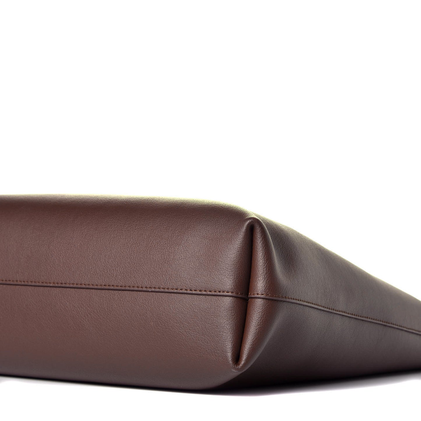 Calfskin Medium Shopping Tote Old Brandy