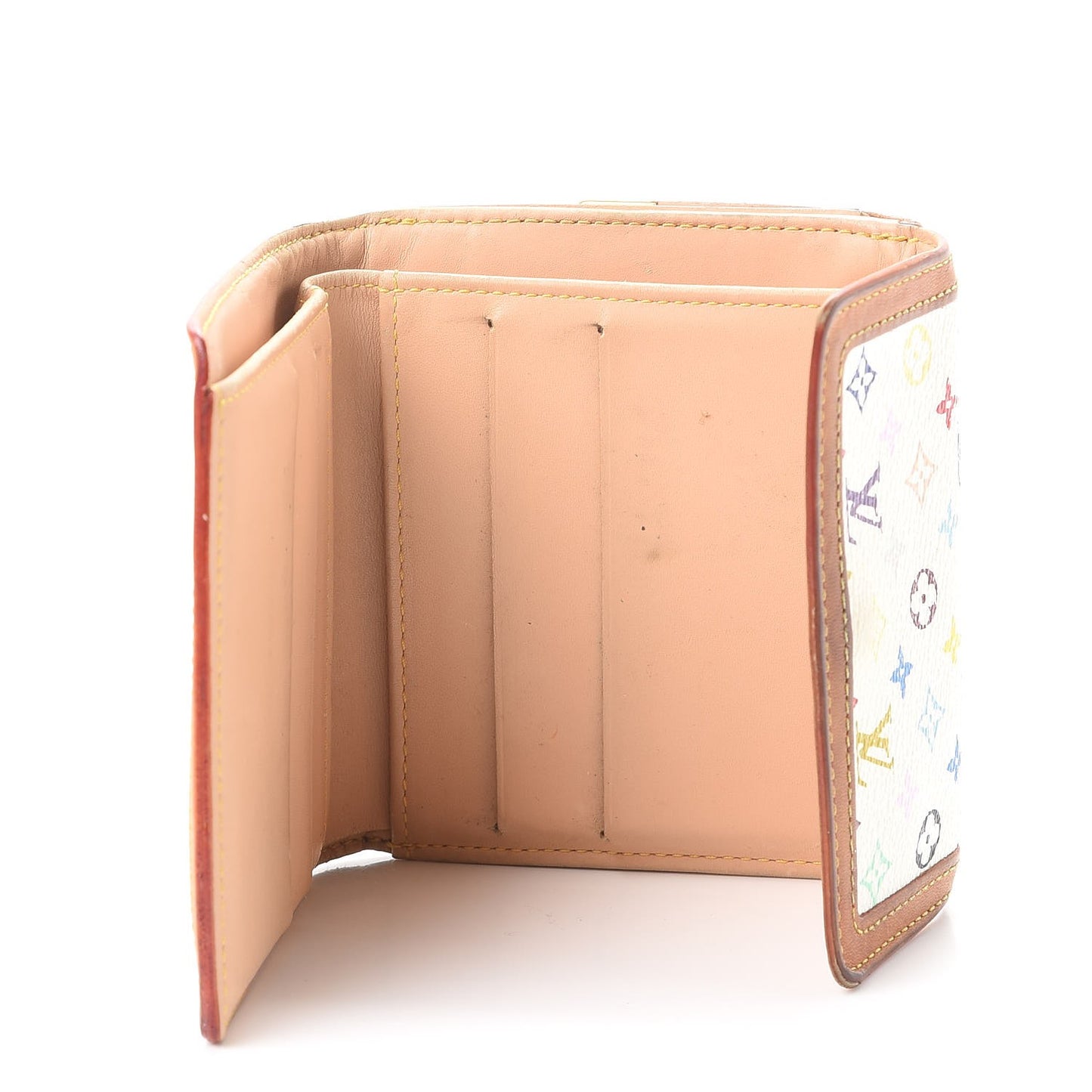 Monogram Multicolor Porte-Monnaie Billets Wallet White