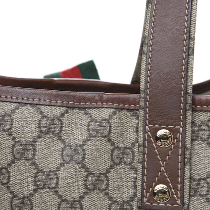 Gucci GG Plus Monogram Medium Signature Web Loop Tote Brown 11 of 15