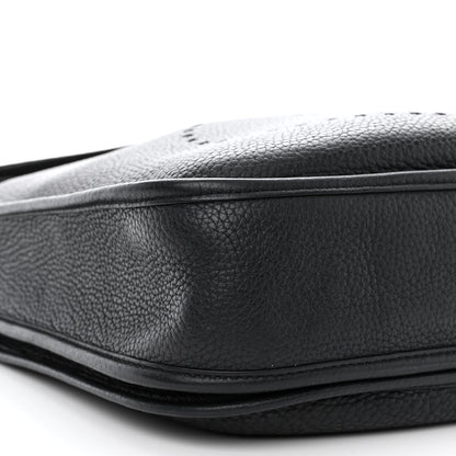Hermes Taurillon Clemence Evelyne III PM Black 9 of 10