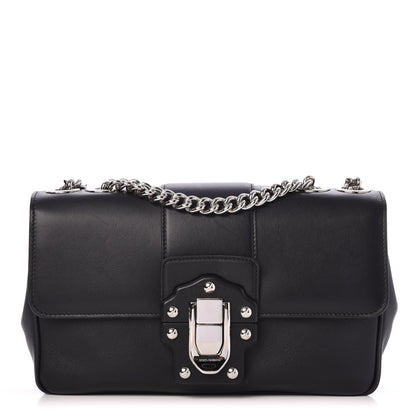 Dolce & Gabbana Calfskin Lucia Chain Shoulder Bag Black 1 of 7