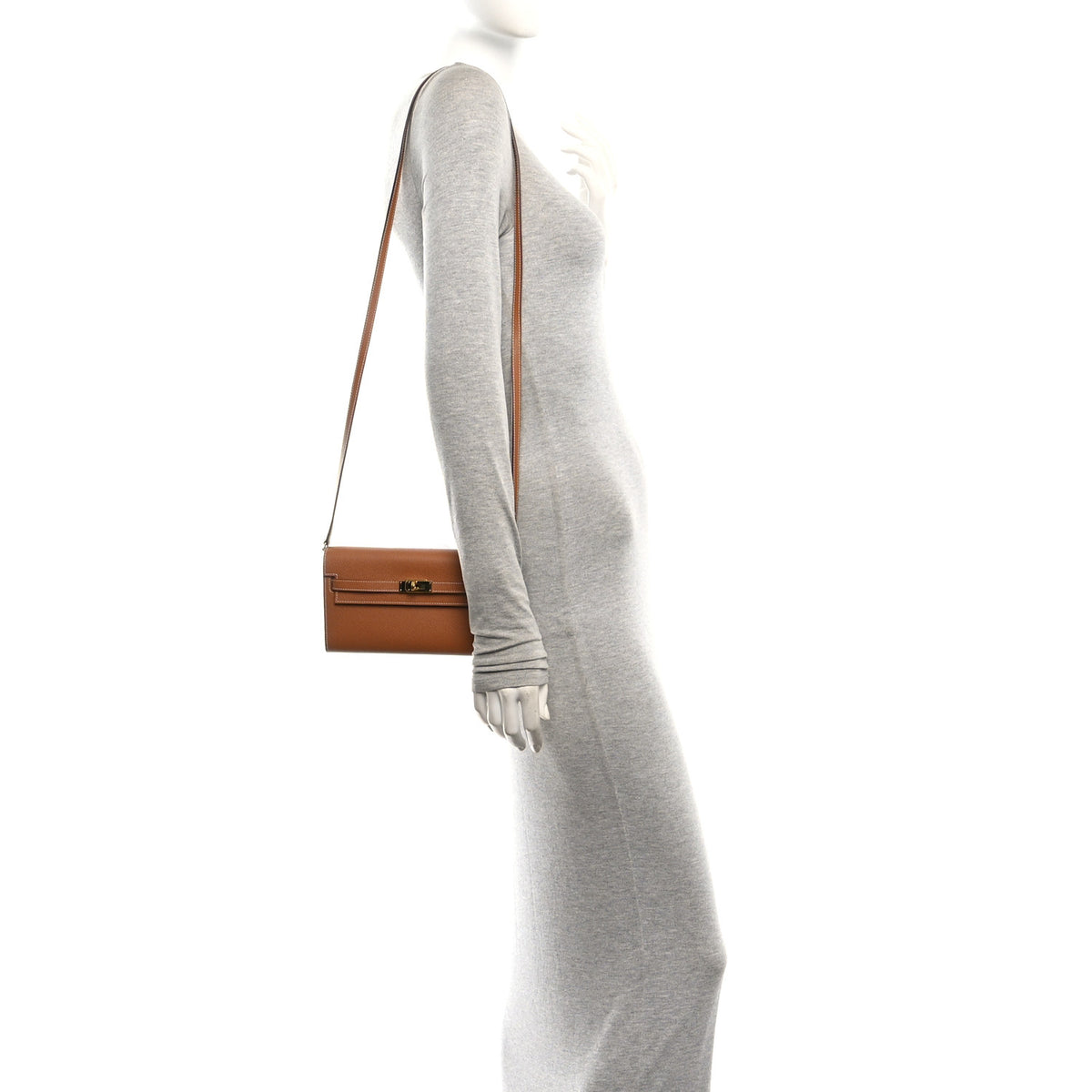 Hermes Epsom Kelly Wallet To Go Gold 2 of 11