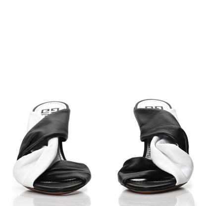 Givenchy Nappa Mule Tie Sandals 36 Black White 2 of 7