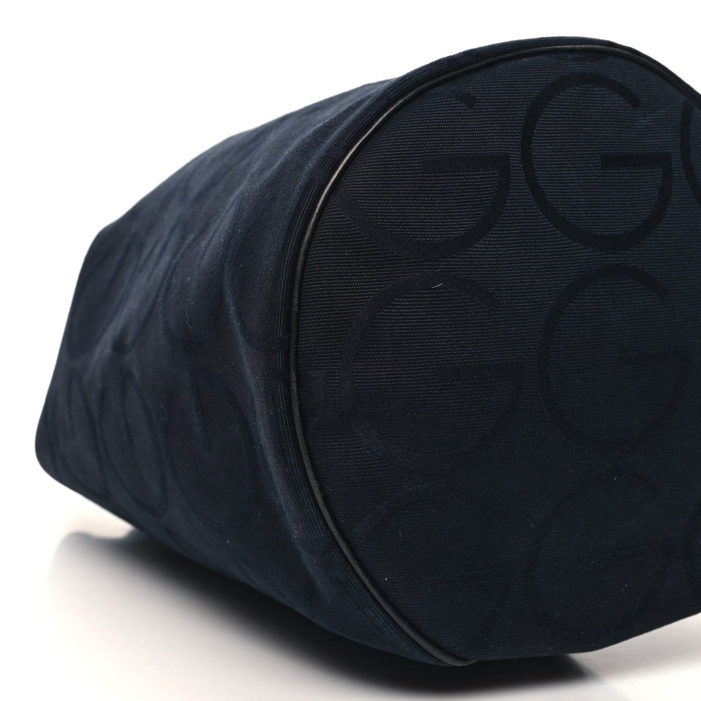 Nylon G Drawstring Sling Backpack Navy Blue