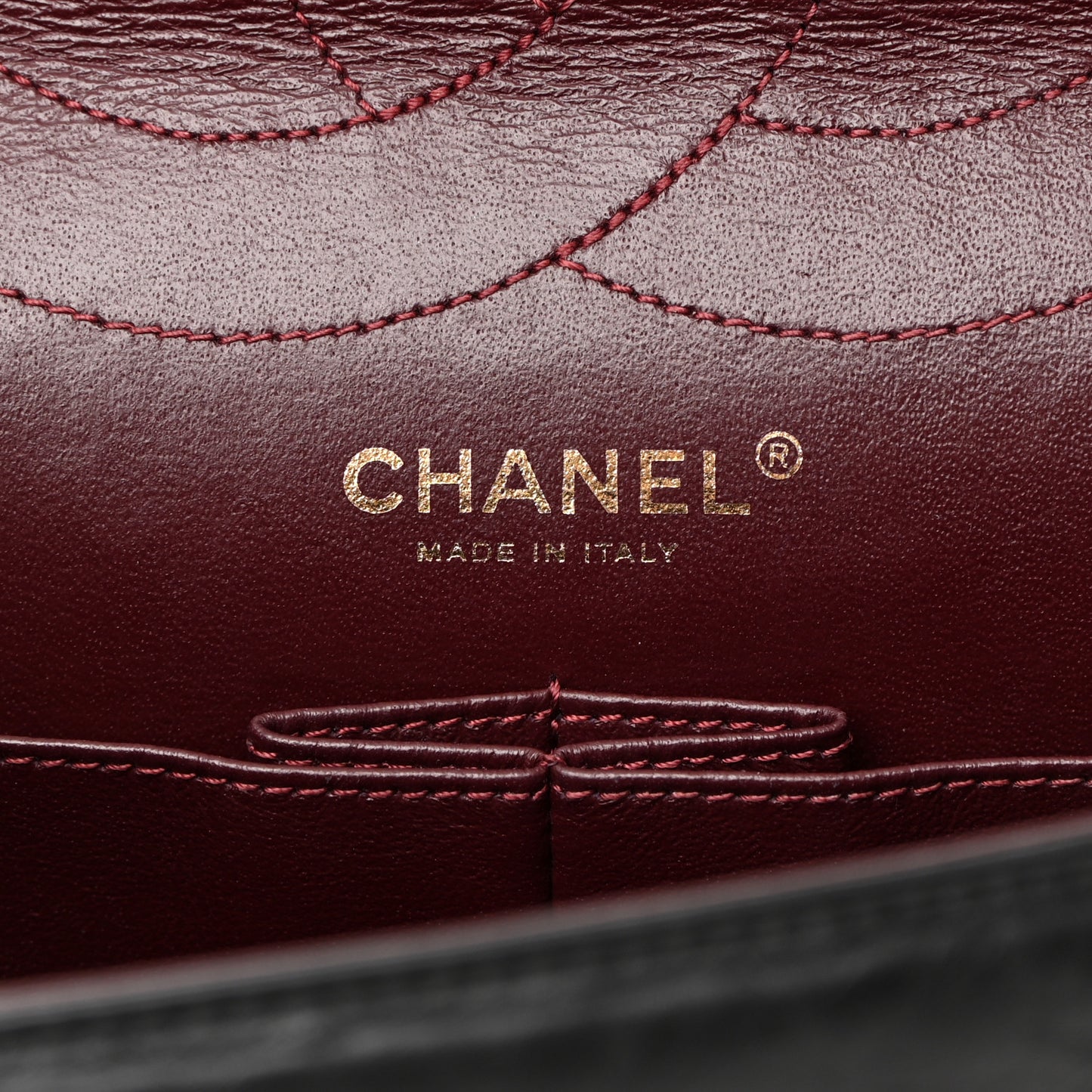 Aged Calfskin Quilted 2.55 Reissue 227 Flap Black