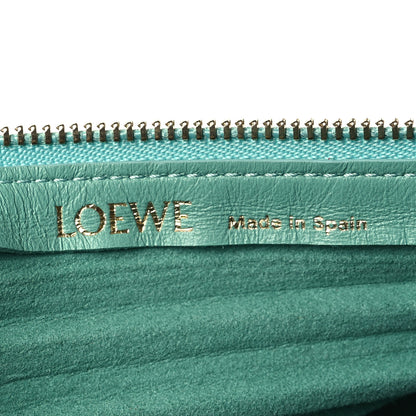Loewe Lambskin Pleated Bracelet Pouch Shoulder Bag Fresh Mint 6 of 8