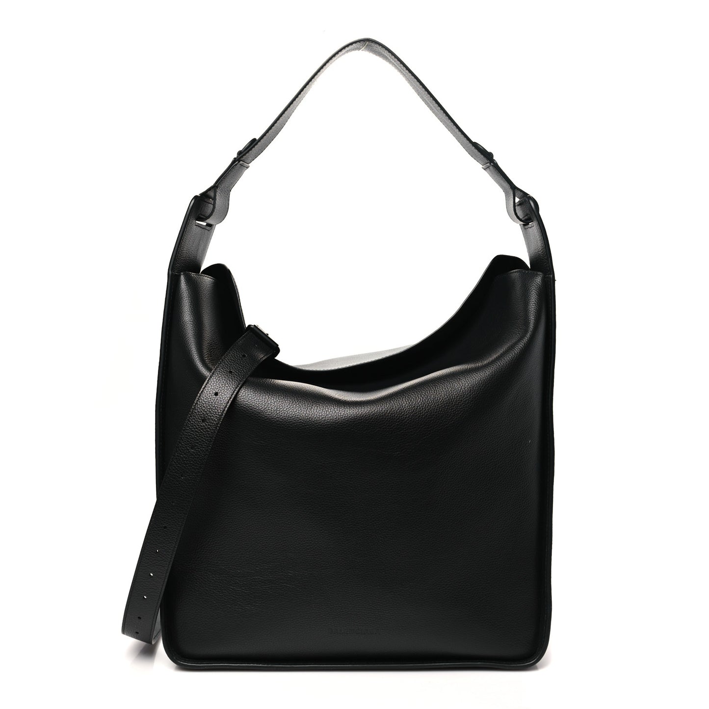 Calfskin Logo Embossed Tool 2.0 North-South Tote Black