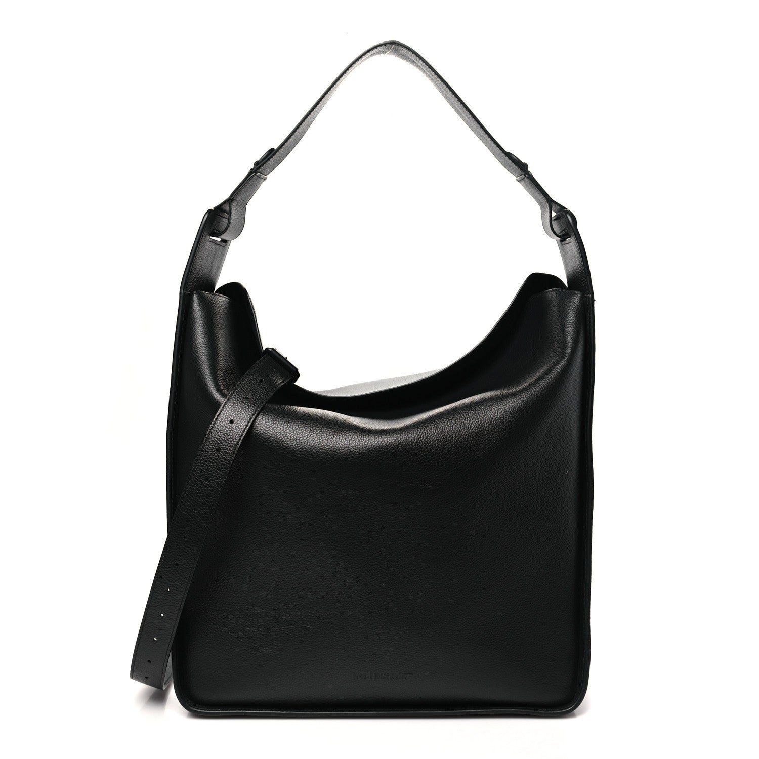 Balenciaga Calfskin Logo Embossed Tool 2.0 North-South Tote Black 2 of 11