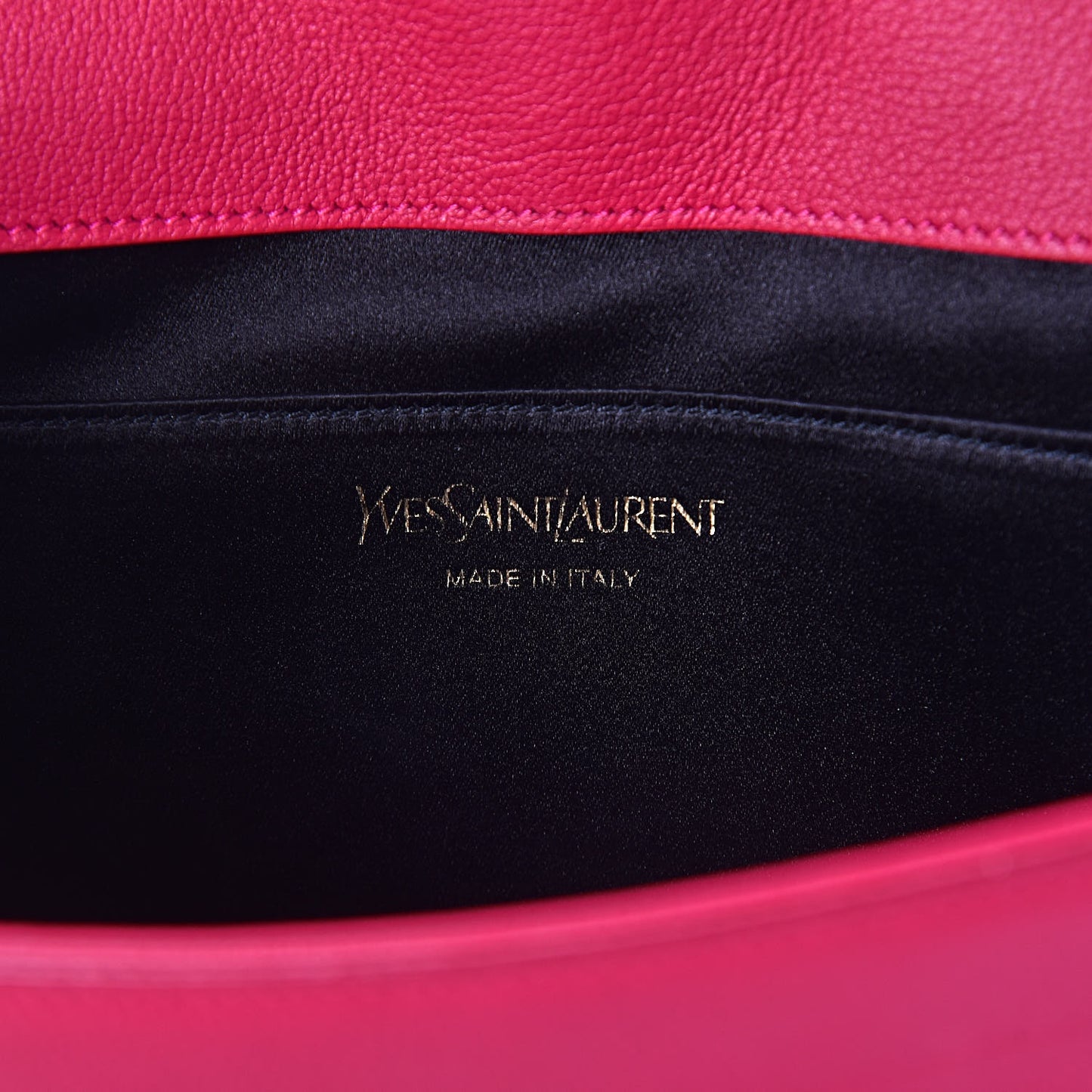 Calfskin Monogram Large Belle De Jour Clutch Lipstick Fuchsia