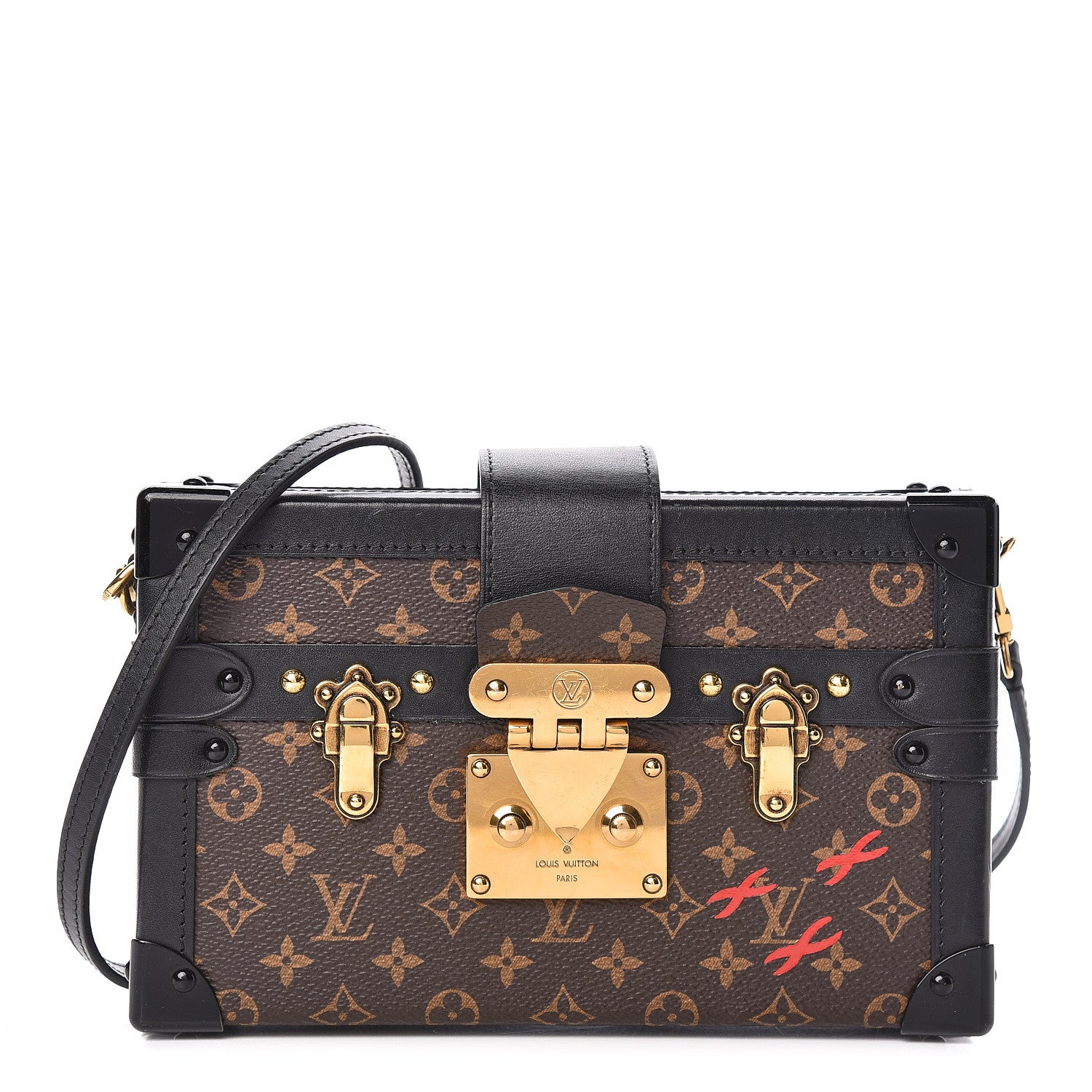 Louis Vuitton Monogram Petite Malle Black 1 of 9