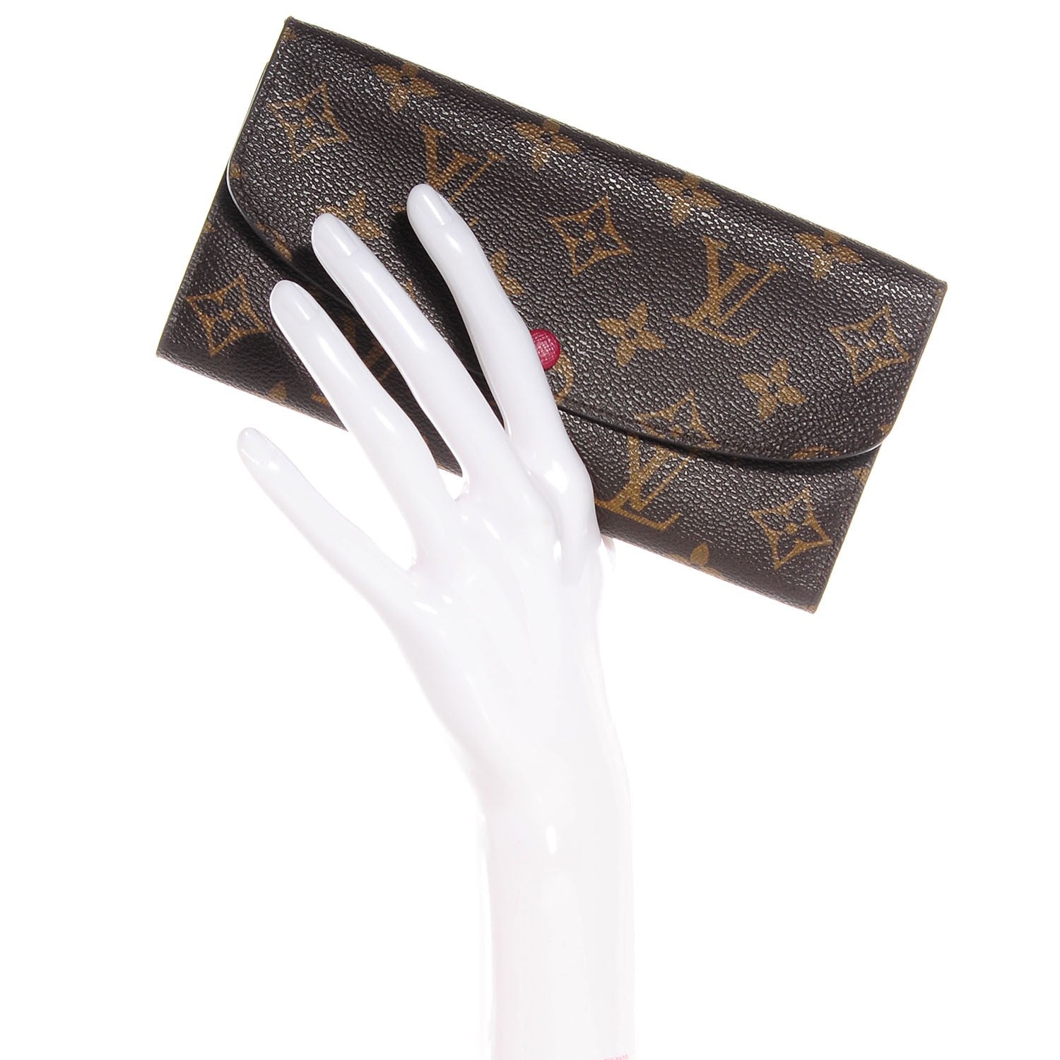 Louis Vuitton Monogram Emilie Wallet Fuschia 2 of 8