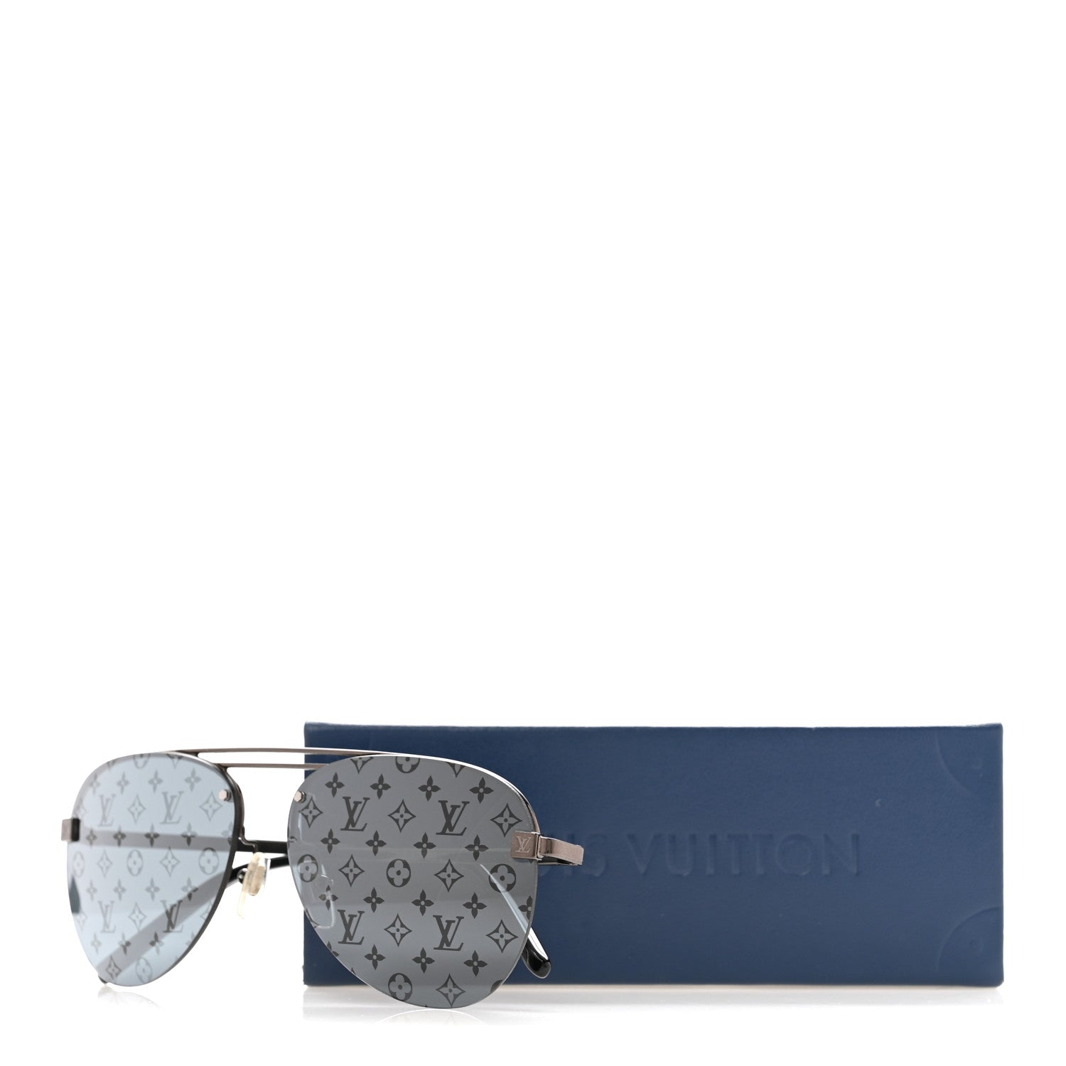 Louis Vuitton Monogram Clockwise Sunglasses Z1019E Dark Gun 7 of 7
