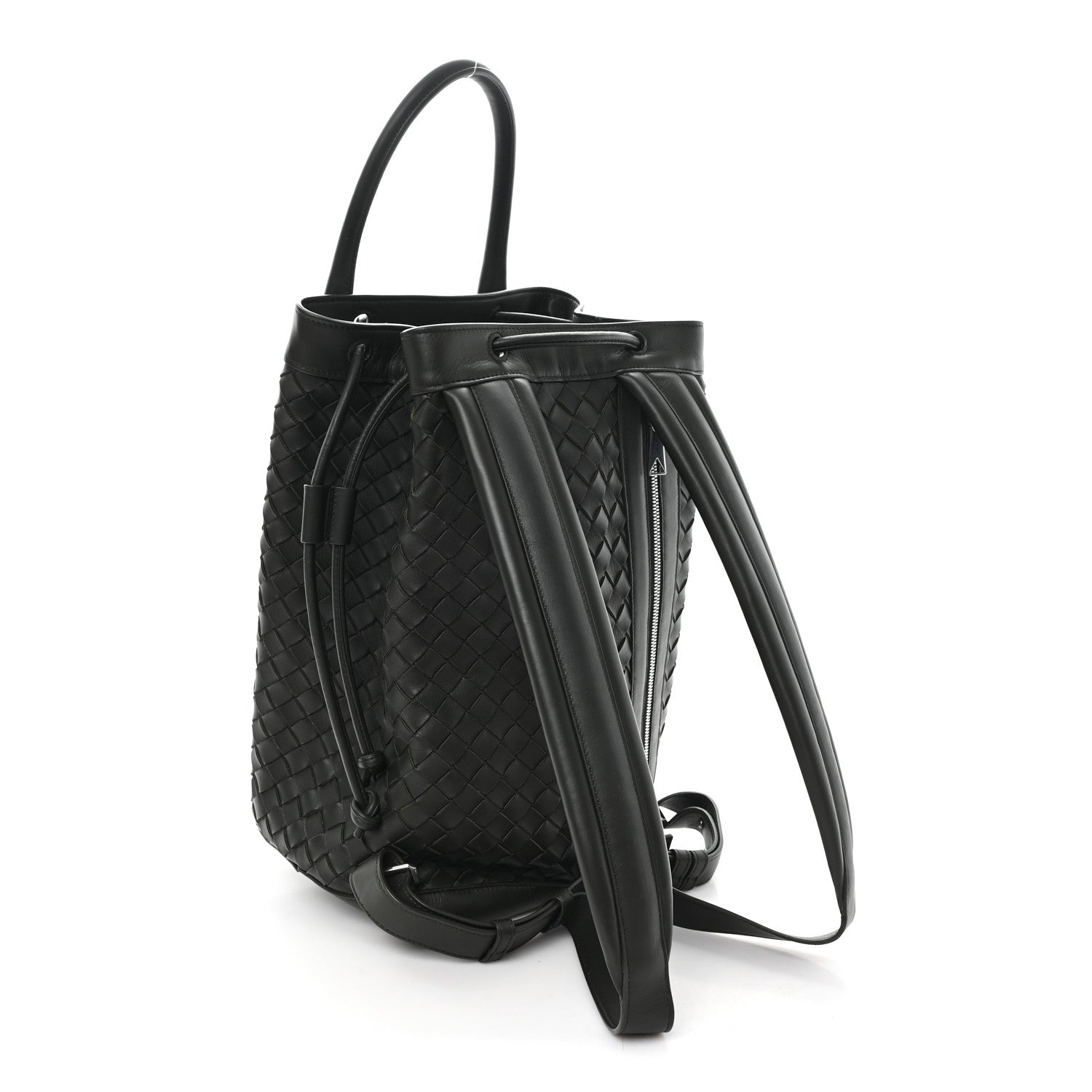 バッグ BOTTEGA VENETA Bottega Veneta Nappa Intrecciato Drawstring Backpack Khaki 1830546